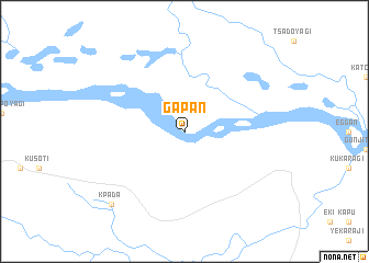 map of Gapan
