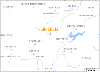 map of Gap Creek