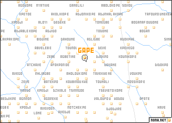map of Gapé