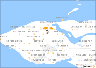 map of Gapinge