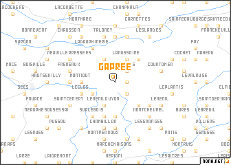 map of Gâprée