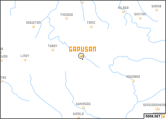 map of Gapusan