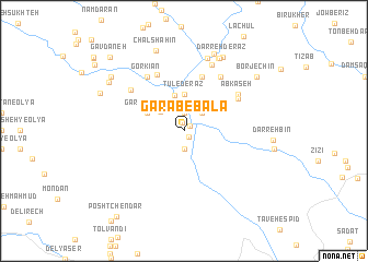 map of Garāb-e Bālā