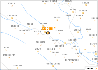 map of Gāradē