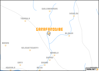 map of Garafaro Dibé