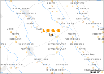 map of Gărăgău