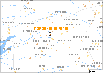 map of Gara Ghulām Sidiq