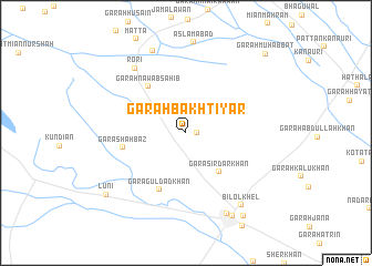 map of Garah Bakhtiyār