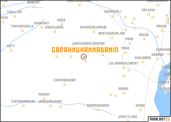 map of Garah Muhammad Amin