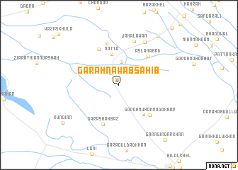 map of Garah Nawāb Sāhib