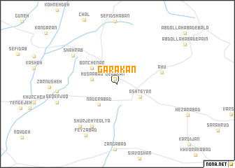 map of Garakān