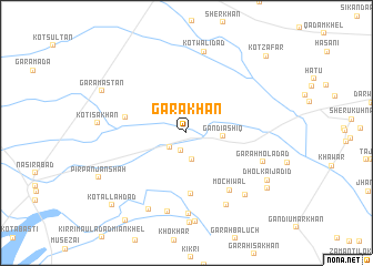 map of Gara Khān
