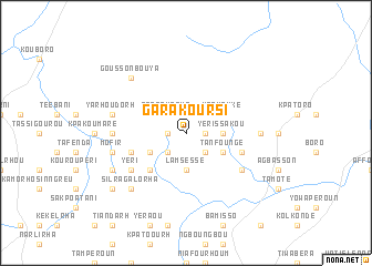 map of Garakoursi