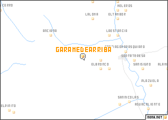 map of Gárame de Arriba