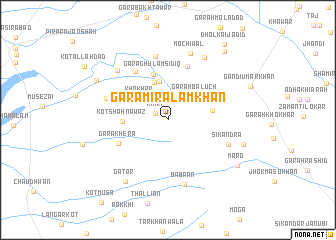 map of Gara Mīr Alam Khān