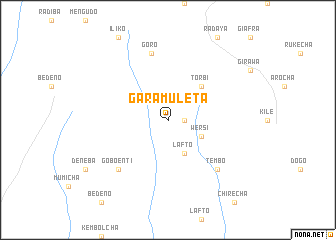 map of Gara Muleta