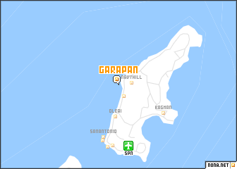 map of Garapan