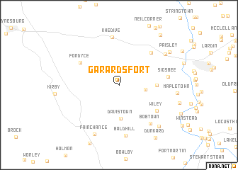 map of Garards Fort