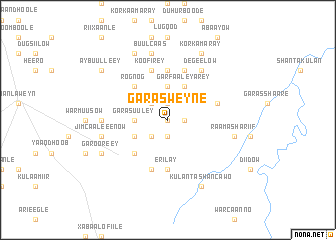 map of Garas Weyne