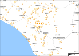 map of Garas