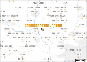 map of Garbagnate Milanese