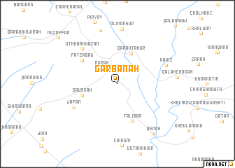 map of Garbānah