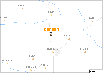 map of Garber