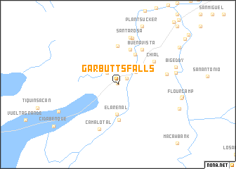 map of Garbuttʼs Falls