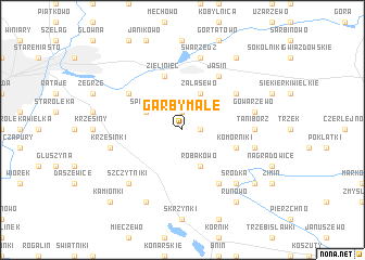 map of Garby Małe