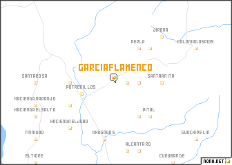 map of García Flamenco