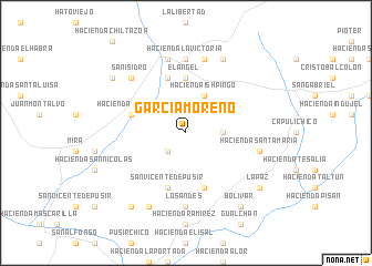 map of García Moreno