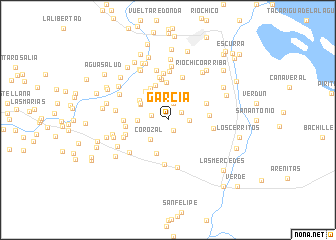 map of García