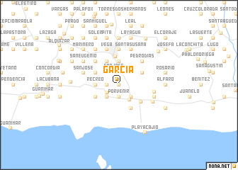 map of García