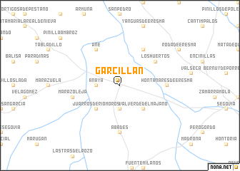 map of Garcillán