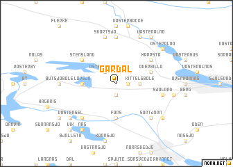 map of Gärdal