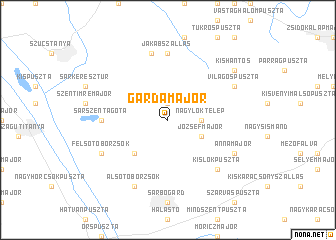 map of Gardamajor