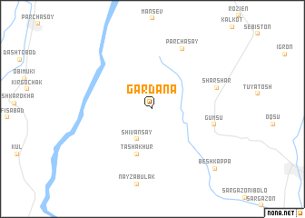 map of Gardana