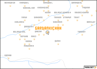 map of Gardan Kīchah