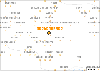 map of Gardan Neşār