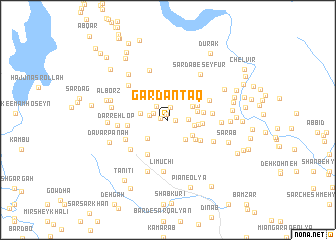 map of Gardan Ţāq