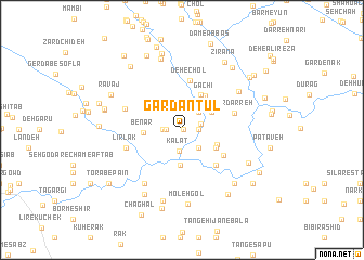 map of Gardān Tūl