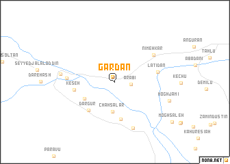 map of Gardān