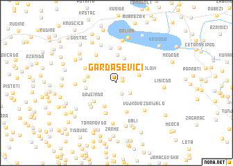 map of Gardaševići