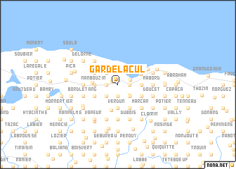 map of Garde lʼAcul