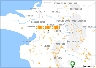 map of Garden Acres