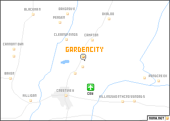 map of Garden City