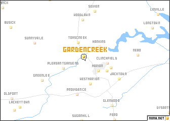 map of Garden Creek