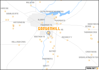 map of Garden Hill