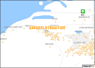 map of Garden Lot Addition