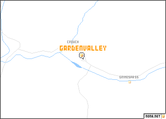 map of Garden Valley